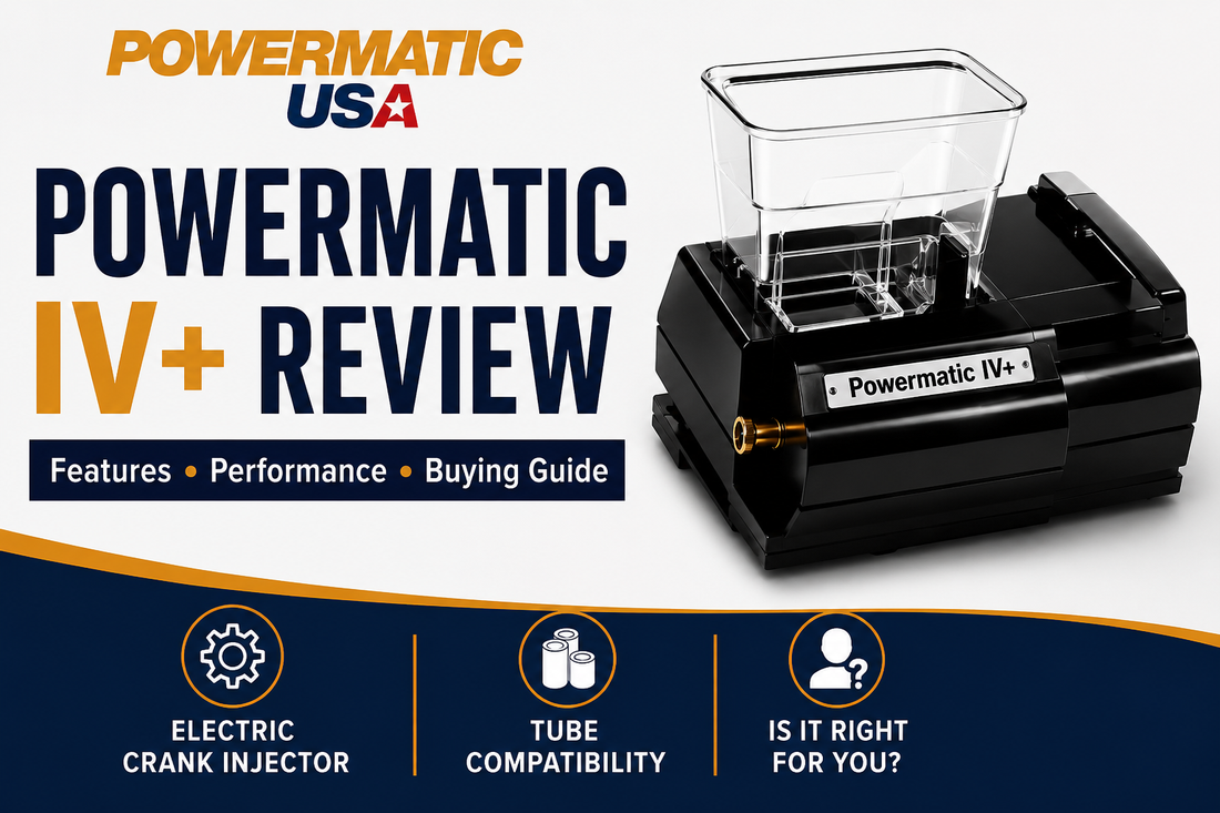 Powermatic IV+ electric crank cigarette injector review and 2026 buying guide