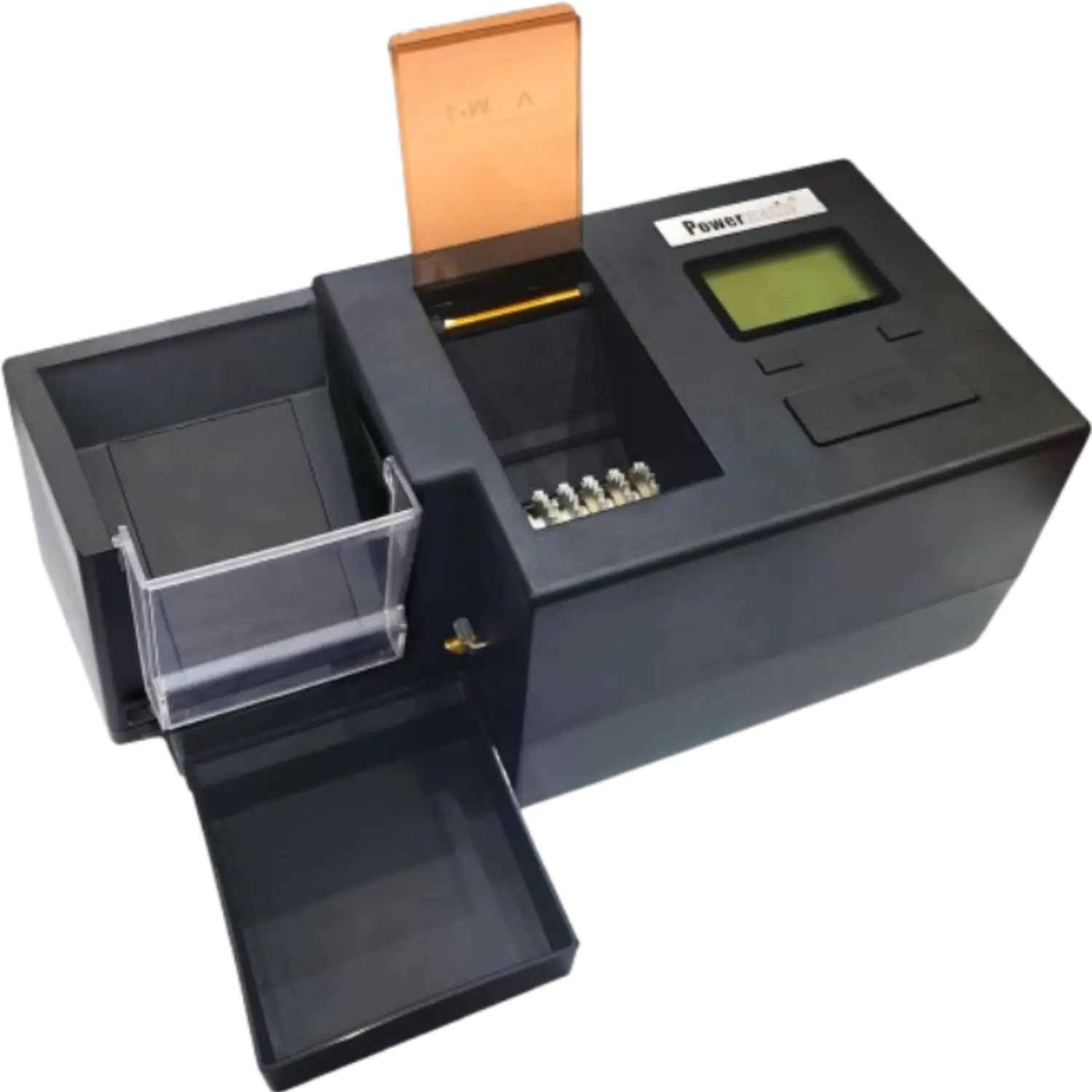 POWERMATIC V+ ELECTRIC CIGARETTE INJECTOR MACHINE WITH TOBACCO HOPPER AND AUTO TUBE LOADING