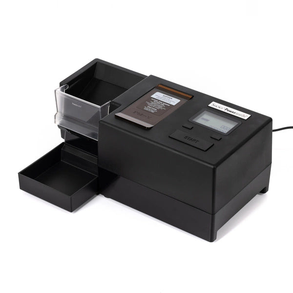 POWERMATIC V+ ELECTRIC CIGARETTE INJECTOR MACHINE WITH TOBACCO HOPPER AND AUTO TUBE LOADING