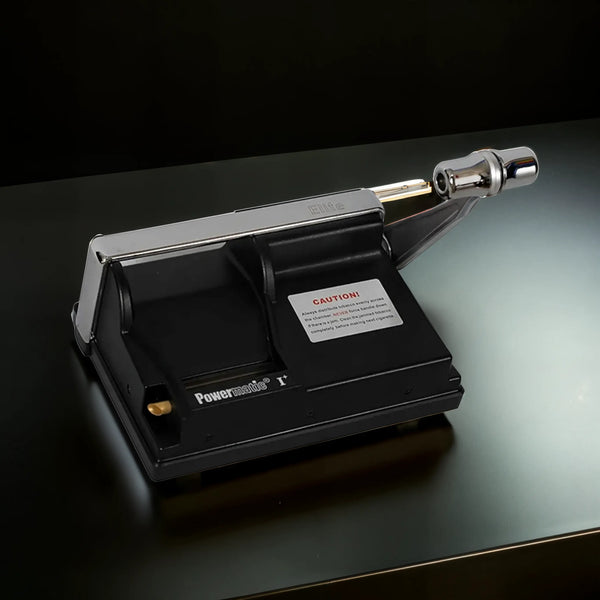 POWERMATIC 1+ ELITE CIGARETTE MAKER WITH ACCESSORIES BLACK METALLIC