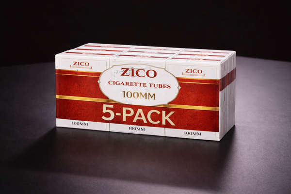 Zico 100mm Full Flavor Cigarette Tubes – 1000 Count (5 Pack)