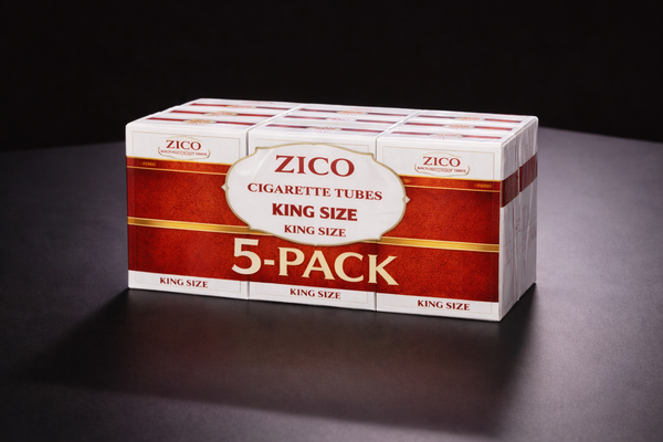 Zico King Size Cigarette Tubes – 1000 Count (5 Pack)