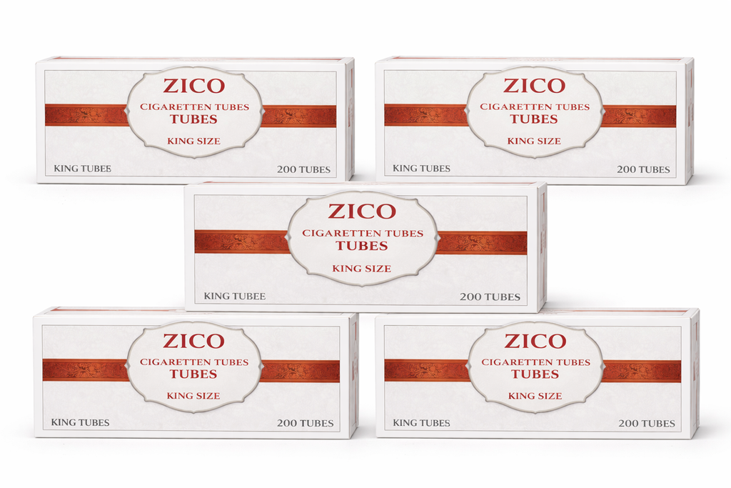 Zico King Size Cigarette Tubes – 1000 Count (5 Pack)